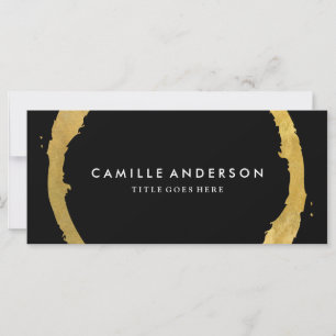 Carte Certificat cadeau Or et Noir moderne et élégant