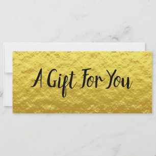 Carte Certificat cadeau personnalisé pour entreprise Gol