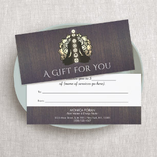 Carte Certificat-cadeau Reiki Master et guérisseur de l'