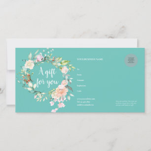 Carte Certificat-cadeau Rose Garland