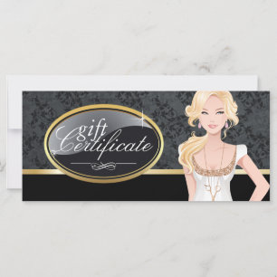 CARTE CERTIFICAT CADEAU SALON CHEVEUX