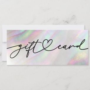 Carte certificat cadeau shell