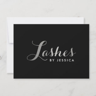 Carte Certificat cadeau Silver/Black pour le script Glam