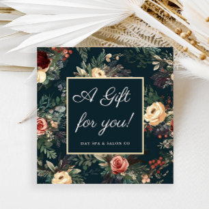 Carte Certificat cadeau simple Floral Classic