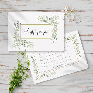 Carte Certificat-cadeau Spring Leaves