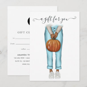 Carte Certificat cadeau Thanksgiving