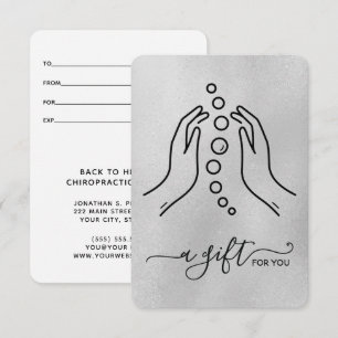 Carte Certificat cadeau tout simplement élégant de petit