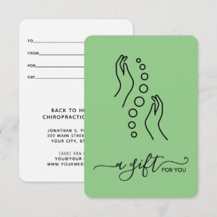 Carte Certificat cadeau tout simplement élégant de petit