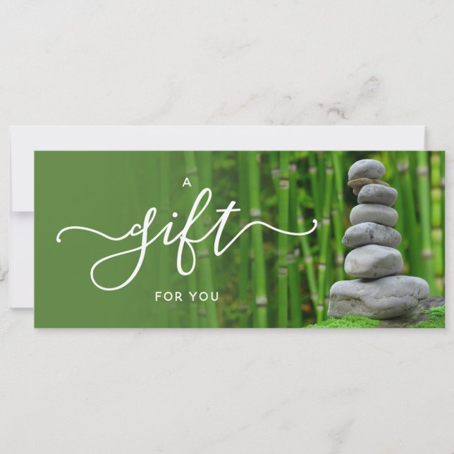 Carte Certificat cadeau Zen Bamboo (Devant)