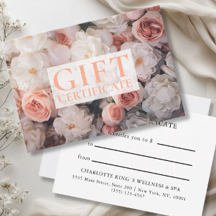 Carte CERTIFICAT DE GESTION     Floral  
