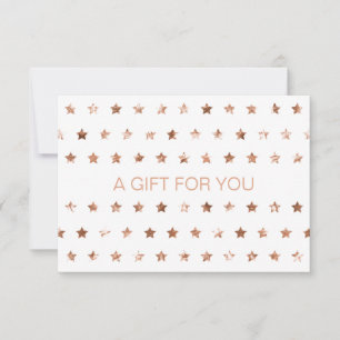 Carte CERTIFICAT D'ENTREPRISE Glitter Stars