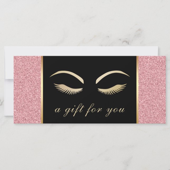 Carte Certificats-cadeaux de salon pour artiste de maqui (Devant)