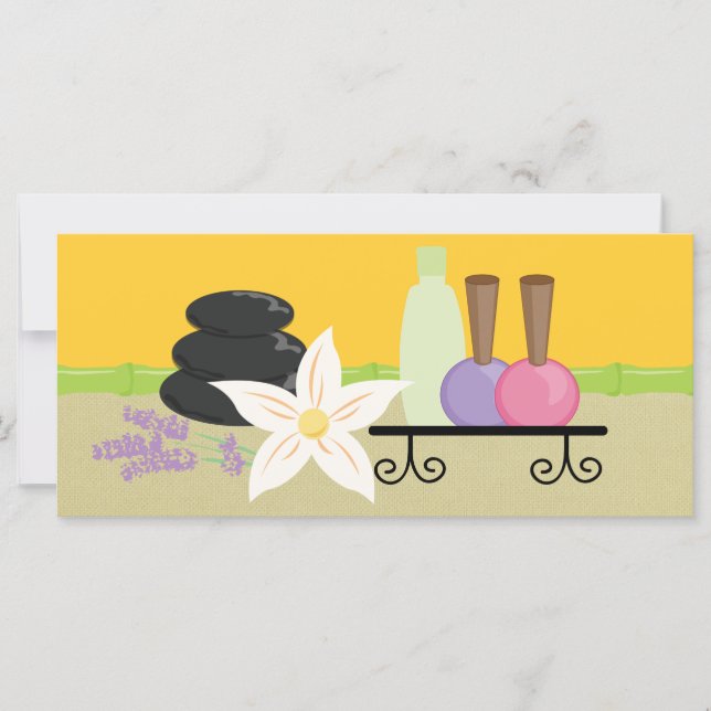 Carte Certificats cadeaux de Spa ou de salon de ongles (Devant)