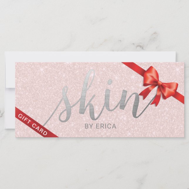 Carte Certificats Cadeaux Esthéticiens Soins Skincare Ro (Devant)