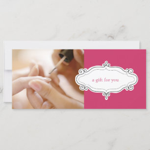 Carte Certificats-cadeaux Salon à ongles ou Studio