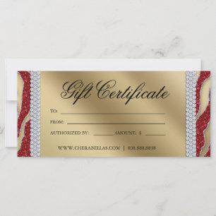 Carte Certificats-Cadeaux Salon de bronzage Bijoux Noël