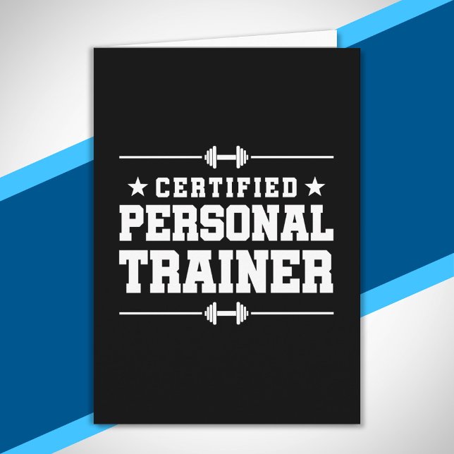 Carte Certifié Personal Trainer Fitness Coach Gym Train (Créateur téléchargé)