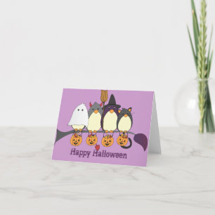 Carte Ces oiseaux Halloween