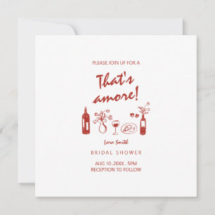 Carte C'est Amore Mariage italien shower de mariage