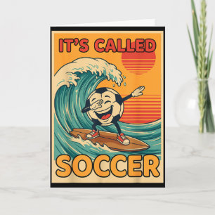 Carte C'est appelé football Drôle Rétro Ballon Sport Fan