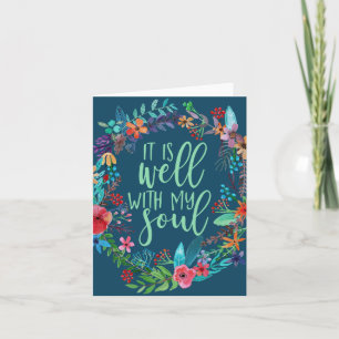 Carte C'est bien avec mon âme, Hymn, Citation Inspiratio