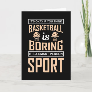 Carte C'est bon si vous pensez que le basket-ball est en