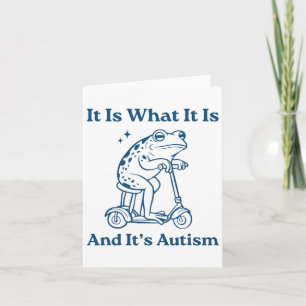 Carte C'est ce qu'il est et c'est l'autisme rétro Autism