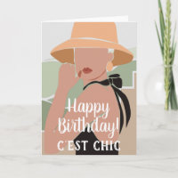 C'est Chic Française Joyeuse Anniversaire
