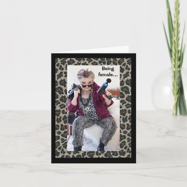 Carte C'est comme être une femme... (Devant)
