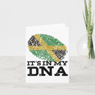 Carte C'est Dans Mon Adn Drapeau Jamaïcain Jamaïque Cade