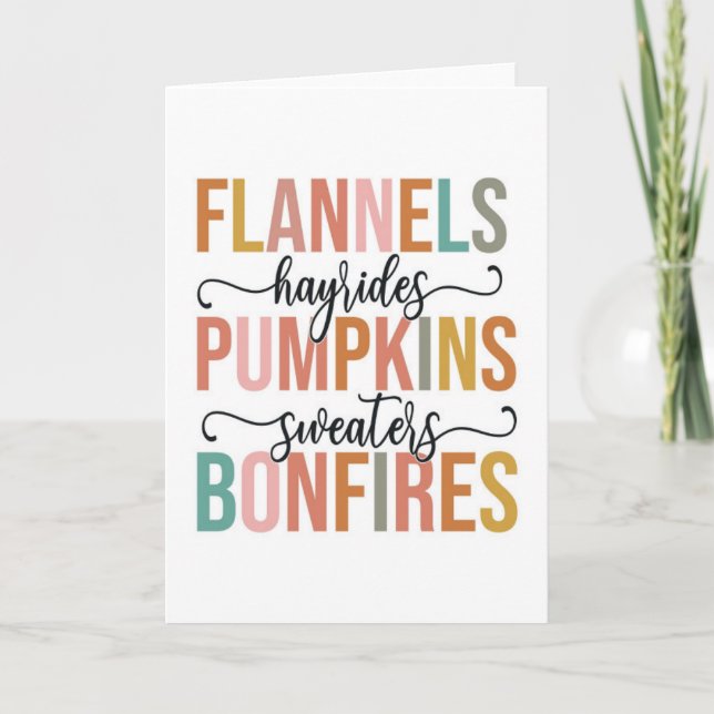 Carte C'est de nouveau l'automne (Devant)