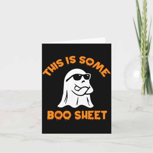 Carte C'est du papier de Boo cool fantôme drôle Hallowee (Devant)