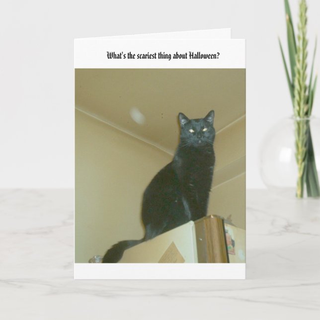 Carte C'est effrayant pour Halloween (Devant)