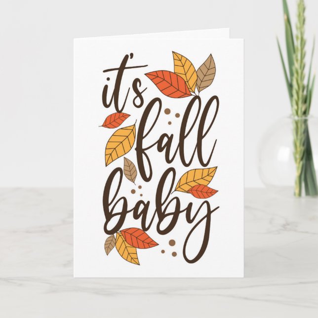 Carte C'est Fall Baby (Devant)