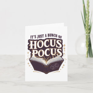 Carte C'est juste une bande de Hocus Pocus Halloween Wit