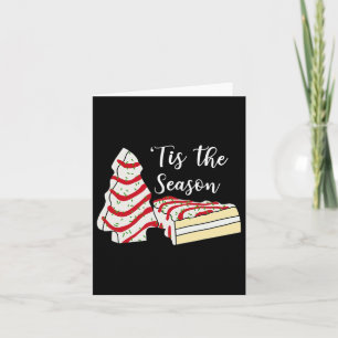 Carte C'Est La Saison Arbre De Noël Gâteaux Snack Costum