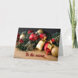 CARTE C'EST LA SAISON DE SOUHAITER "VOUS" MERRY NOËL