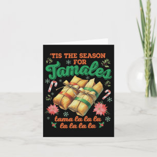 Carte C'est la saison des tamales de Noël en famille mex