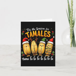 Carte C'est la saison des tamales Noël mexicain Tamala