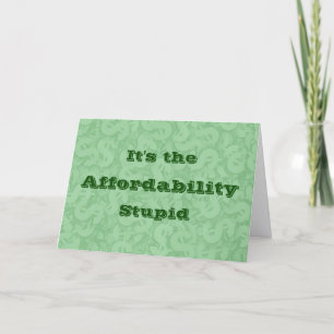 Carte C'est l'abordabilité, idiot