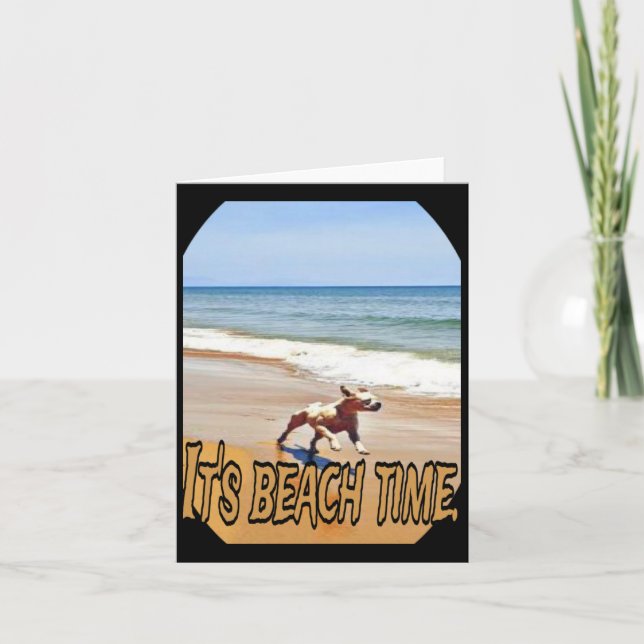Carte C'est le temps de la plage  (Devant)
