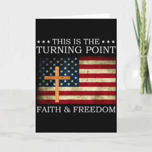 Carte C'est le tournant Foi chrétienne patriotique