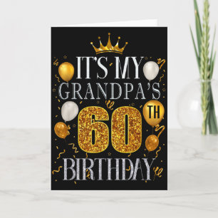 Carte C'est les 60 ans de mon grand-père Joyeux Annivers