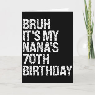 Carte C'est les 70 ans de ma Nana, couronne de reine Hap