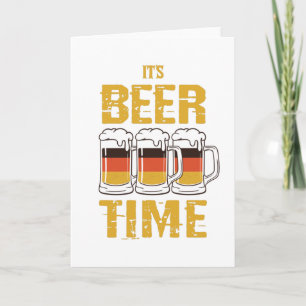 Carte C'est l'heure de la bière