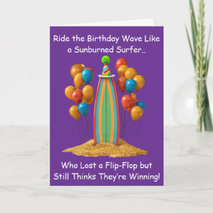 Carte C'est l'heure de la fête d'anniversaire avec des r