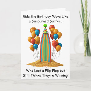 Carte C'est l'heure de la fête d'anniversaire avec des r