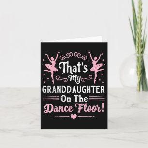 Carte C'est ma petite-fille sur la piste de danse Cheer