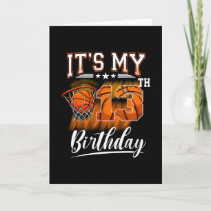 Carte C'est mon 13e anniversaire Thème Sketll 13 ans Bi
