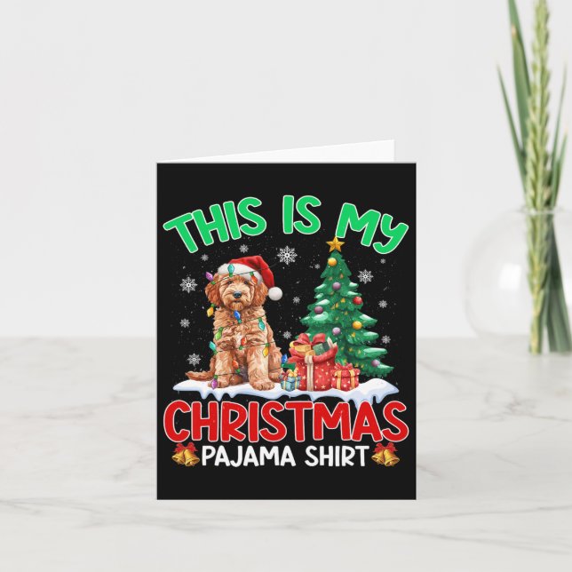 Carte C'Est Mon Amoureux des chiens De Pajama Goldendood (Devant)